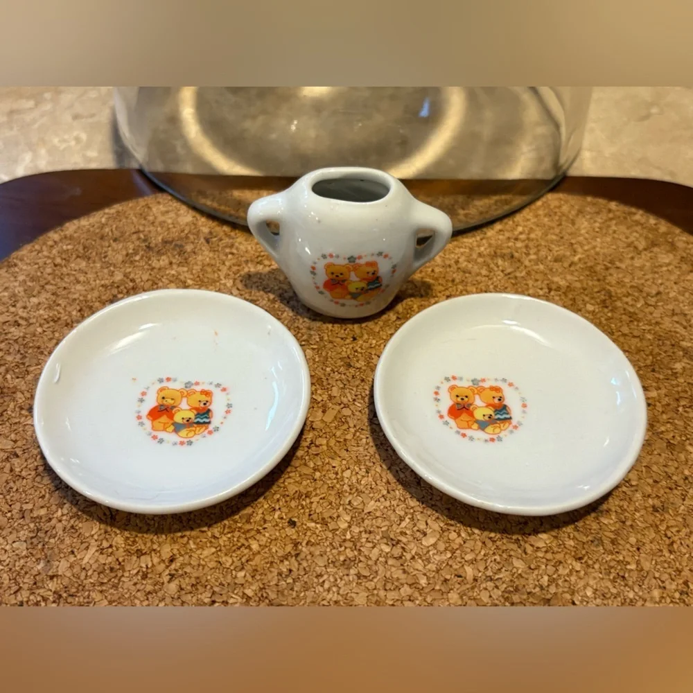 Cute Bear Design Mini Dish Set